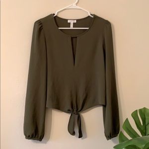 Green Fashion Top sz S
